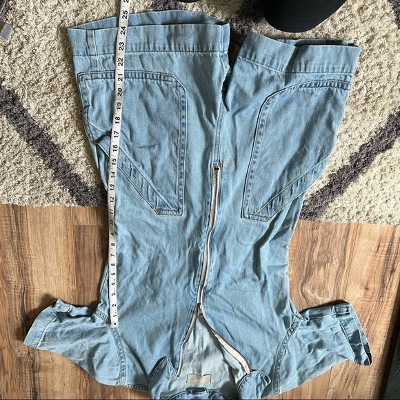 Everlane The Denim Short Coverall Overall Romper - Picture 13 of 15
